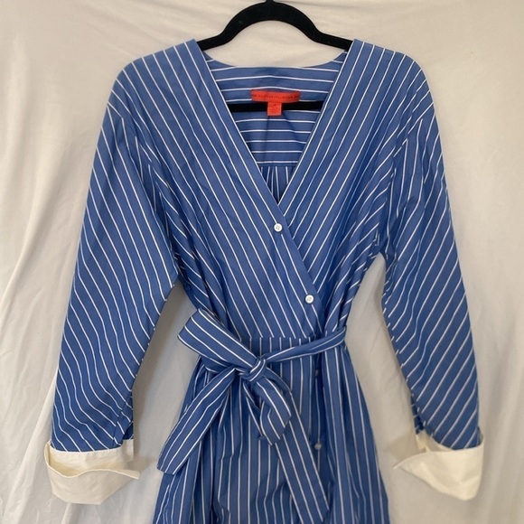 Hilfiger Collection Dress Women's Blue Stripe Tommy Hilfiger 4 - Picture 2 of 8